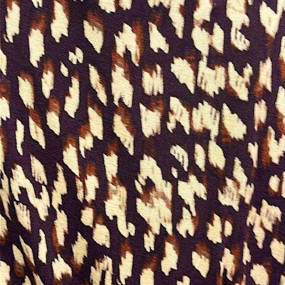 Cupio Mini Dress Large Smocked Leopard Print - Picture 9 of 15